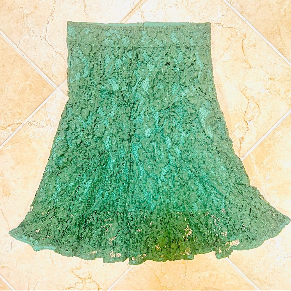 Green Lace Skirt